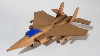 Como hacer este INCREÍBLE avión de combate F15 de CARTON [upl. by Ahsitul830]