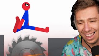 Stickman Dismounting Fails but I play as SPIDERMAN [upl. by Charil965]