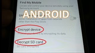 how to Encrypt and Decrypt SD Card and smart phone Data Protect your Smartphone [upl. by Henri]