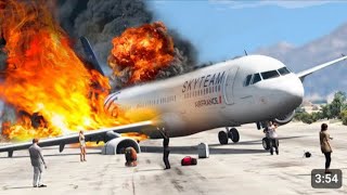 Malaysian airbus a380 Collide amp Crash emergency land Over UAE shorts fyp gta5 [upl. by Tezile]