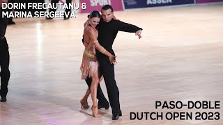 Dorin Frecautanu amp Marina Sergeeva  Paso Doble  Dutch Open 2023 [upl. by Eidac801]