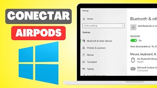 Cómo CONECTAR unos AirPods a laptop o PC vía Bluetooth  Windows [upl. by Annibo479]