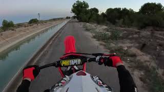 Solo riding waste lands of Spain Exploring new places CarbonAir pitbikes [upl. by Raymund]