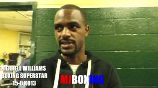 TERRELL WILLIAMS TALKS POSTFIGHT AFTER STOPPING PRICHARD COLON IN 9TH ROUND [upl. by Swan]