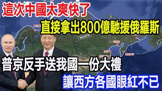 這次中國太爽快了，直接拿出800億馳援俄羅斯，普京反手送我國一份大禮，讓西方各國眼紅不已 [upl. by Jo320]