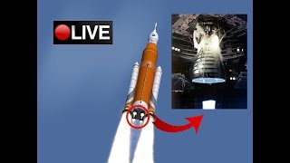 LIVE  RS25 Engine Test on the Stennis Space Center [upl. by Elman390]