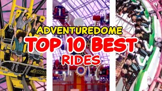 Top 10 rides at Adventuredome  Circus Circus Las Vegas  2022 [upl. by Enrahs]