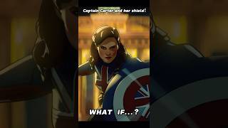 Captain Carter and her shield🤩  What if…  shortsfeed marvel whatif [upl. by Yerag]