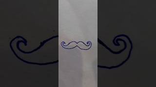 MUSTACHE Drawing mustache drawing draw india sorts [upl. by Piper]