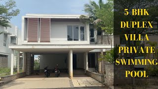 5 BHK DUPLEX POSH VILLA  SHOLINGANALUR  PRIVATE SWIMMING POOL  GATED COMMUNITY  KV  40 [upl. by Clarence]