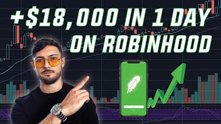 How I Made 18000 in 1 DAY Trading Options on Robinhood [upl. by Assilla225]