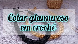 Colar em crochê tutorial feitoamao artesanato crochet handmade passoapasso [upl. by Siulesoj]