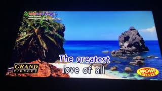 Greatest love of all karaoke Key Male Rom Ketter [upl. by Nnaeitak503]