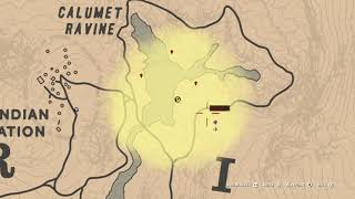 Red Dead Online Calumet Ravine Treasure Map All Locations [upl. by Sivart]