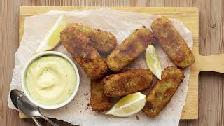 Erbsenkroketten mit Aioli [upl. by Radman]