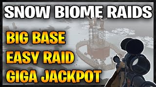 Almost Raiding EVERY BIG BASE in the Snow Biome  Rust Raid Diary 3 [upl. by Derf981]