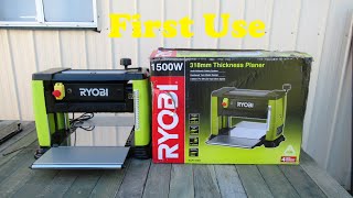 Ryobi Thicknesser Review  First Use [upl. by Hegarty233]