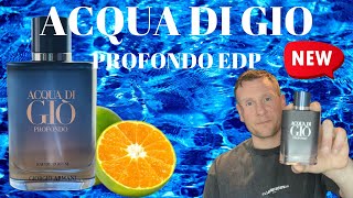 New ACQUA DI GIO PROFONDO EDP [upl. by Eiramlatsyrk]