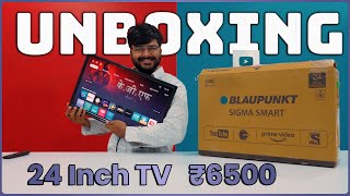 Blaupunkt Sigma Smart TV 24 Inch 2023 Model Unboxing and Review [upl. by Eta]