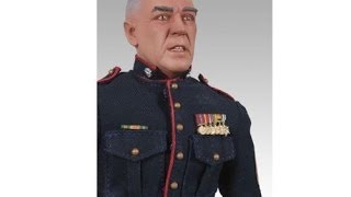 Dress Blue Gunnery SGT R Lee Ermey 12 inch Motivational Sound Figure Sideshow Guest of GIjOE Review [upl. by Miahc896]