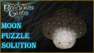 Baldurs Gate 3  How to solve the MOON PUZZLE  Defiled Temple Solution [upl. by Wahs659]