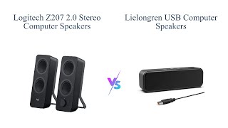 Logitech Z207 vs LIELONGREN USB Computer Speakers 🎵 Comparison Review [upl. by Shirlee523]