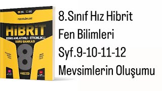 8SINIF HIZ HİBRİT FEN S9101112 MEVSİMLERİN OLUŞUMU [upl. by Randolf]