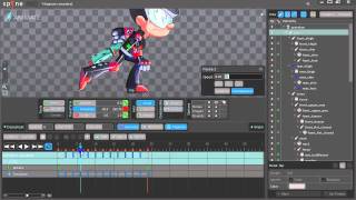 Spine  Run animation tutorial [upl. by Llenyar736]