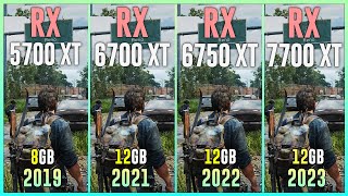 RX 5700 XT vs RX 6700 XT vs RX 6750 XT vs RX 7700 XT  Test in 12 Games [upl. by Ladnar503]