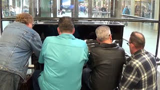 Four Dudes Smash A Public Piano [upl. by Pretrice]