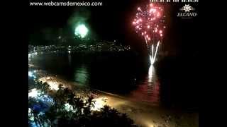 Acapulco Guerrero Gala de Pirotecnia del 1 de enero 2015 [upl. by Anaerdna536]