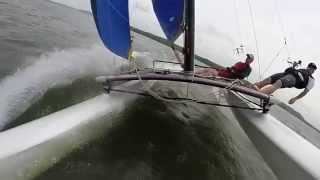 Hobie 16 Pitchpole Super Slow Motion [upl. by Lynch]