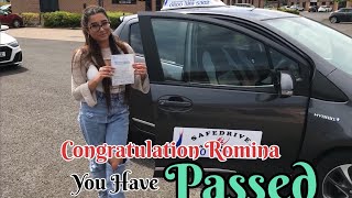 Romina Has Passed Driving Practical Test Doncaster Automatic Car Learner School [upl. by Nylanej]