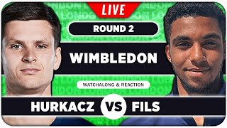 HURKACZ vs FILS • Wimbledon 2024 • LIVE Tennis Talk Watchalong [upl. by Nortna623]