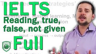 IELTS General Reading T F NG Strategy FULL [upl. by Shana]