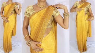 Beautiful Saree Draping Tutorial With Perfect Pleates Cotton Saree Draping Tips amp Tricks 2024 [upl. by Capwell965]