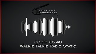 Walkie Talkie Radio Static  HQ Sound Effects [upl. by Attikram]