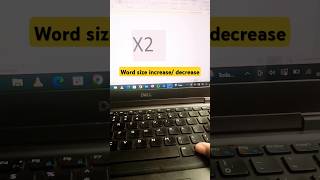 Word Size Adjusting Hack MsWord Shortcuts Word Shorts [upl. by Kirenoj]