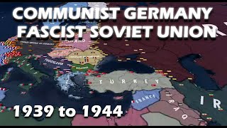 HOI4 TIMELAPSE What if Germany becomes a Communist country but Soviet becomes a Fascist country [upl. by Alvinia]