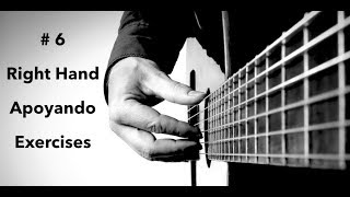 Right Hand Apoyando Exercises Guitar Tutorials 6 [upl. by Ange]