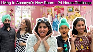 Living In Anaanyas New Room  24 Hours Challenge  Ramneek Singh 1313  RS 1313 VLOGS [upl. by Bulley437]