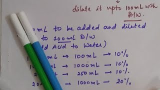 How to prepare 10 H2SO4  Preparation of 10h2so4 [upl. by Malvie]