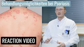 Behandlung bei Schuppenflechte Uniklinik Erlangen klärt auf  Reaction Video [upl. by Anesusa]