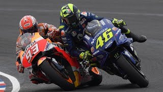 2018 Motogp Argentina Race阿根廷站正賽的超車畫面 Ross i vs Marquez [upl. by Nedroj970]