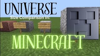 Universe Size Comparison  Minecraft 3  Solar System Animation on Minecraft Gaming Jedi World Space [upl. by Liddy]