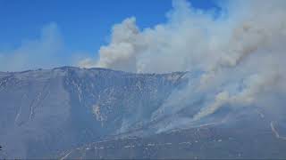 Line Fire day 11 Bear ck amp Deer ck below Big̀ Bear2pm Sun sept 16 [upl. by Searcy]