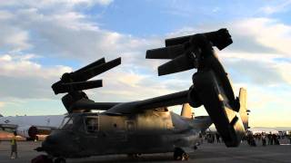 V22 Osprey folding up [upl. by Michelle]