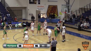 Boys Varsity Basketball Richland vs Wasatch Academy [upl. by Eolhc]