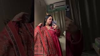 Styling my Ajrakh Dupatta ajrakh kurtaset ethnicwear redsalwarsuit [upl. by Downs]