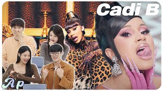 Body and heart warming up🔥 A Korean man and woman reacting to Cardi B MV  Asopo [upl. by Selemas]